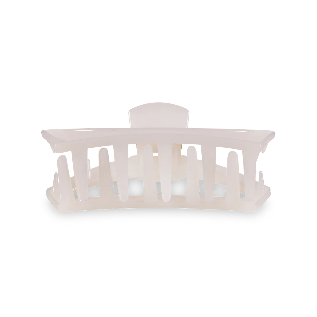 Teleties | Open Coconut White Medium Hair Clip