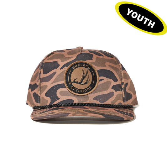 Burlebo Youth Cap - Antler Patch in Gauge Camo