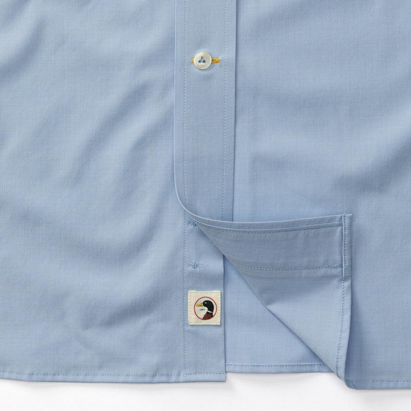 Duck Head | LS Performance Poplin Sport Button Down in Light Blue