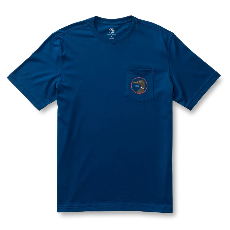 Duck Head | Duck Head Logo SS T-Shirt in Navy Peony