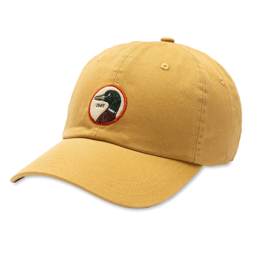 Duck Head | Circle Patch Twill Hat in Gold