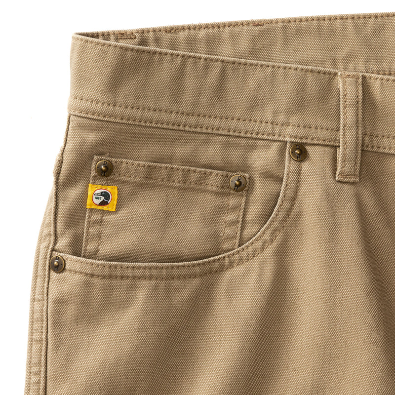 Duckhead | Field Canvas Five-Pocket Pant in Khaki