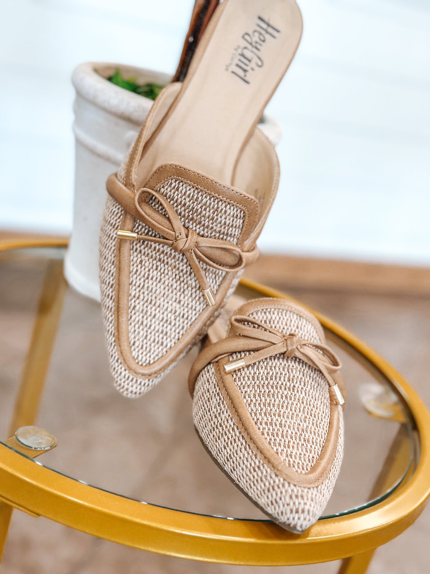 The Vada Raffia Mule