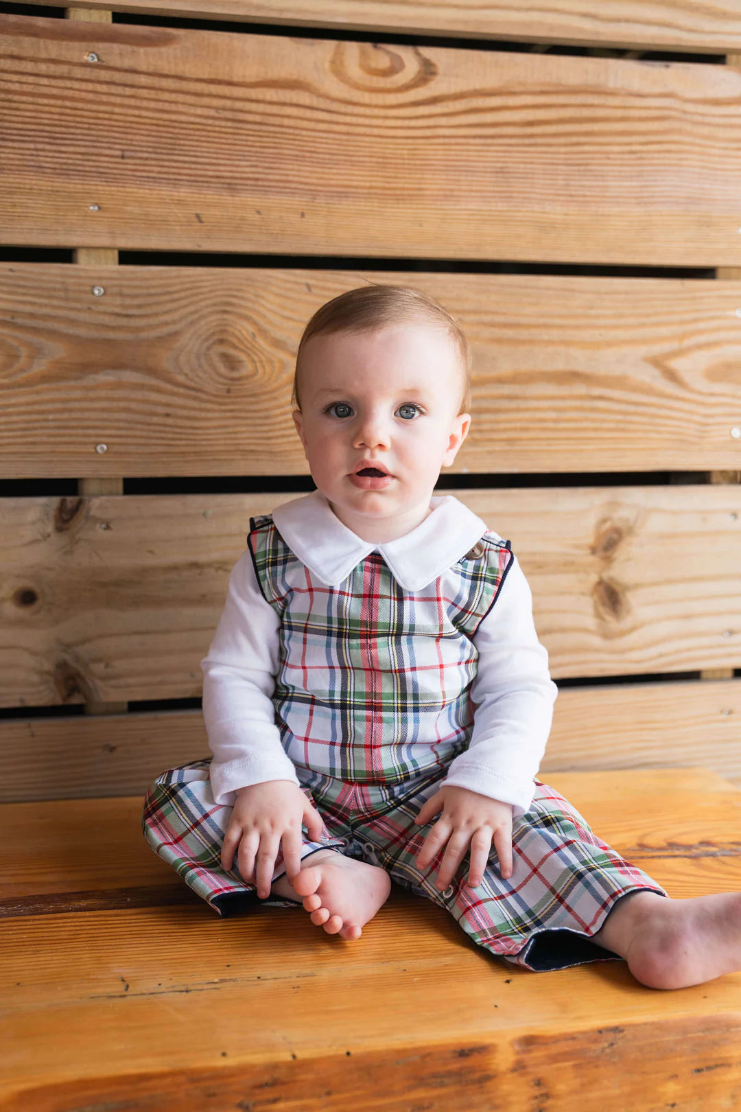 SBC Rivers Reversible Boys Longall Creme Plaid