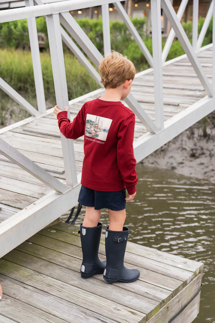 Saltwater Boys Inlet Performance Short in Navy