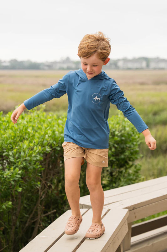 Saltwater Boys Inlet Performance Shorts UPF 50+ in Khaki