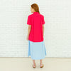 Caryn Lawn | Millie Colorblock Dress Red and Blue