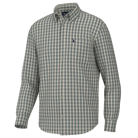 Local Boy Faulk Dress Shirt in Ocean/Beige/Rust