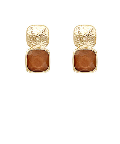 Camille Earrings in Mocha