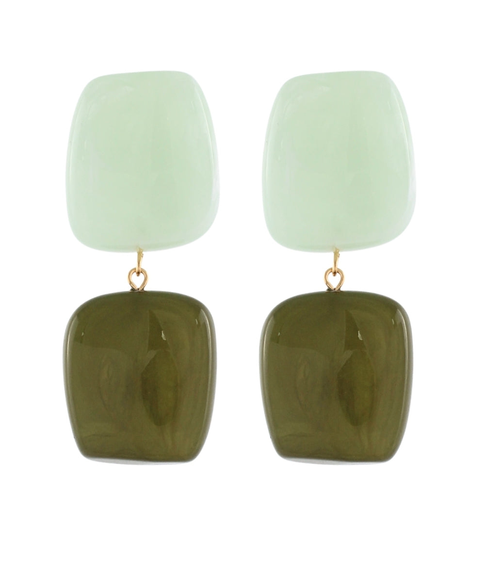 Marlow Earrings in Olive
