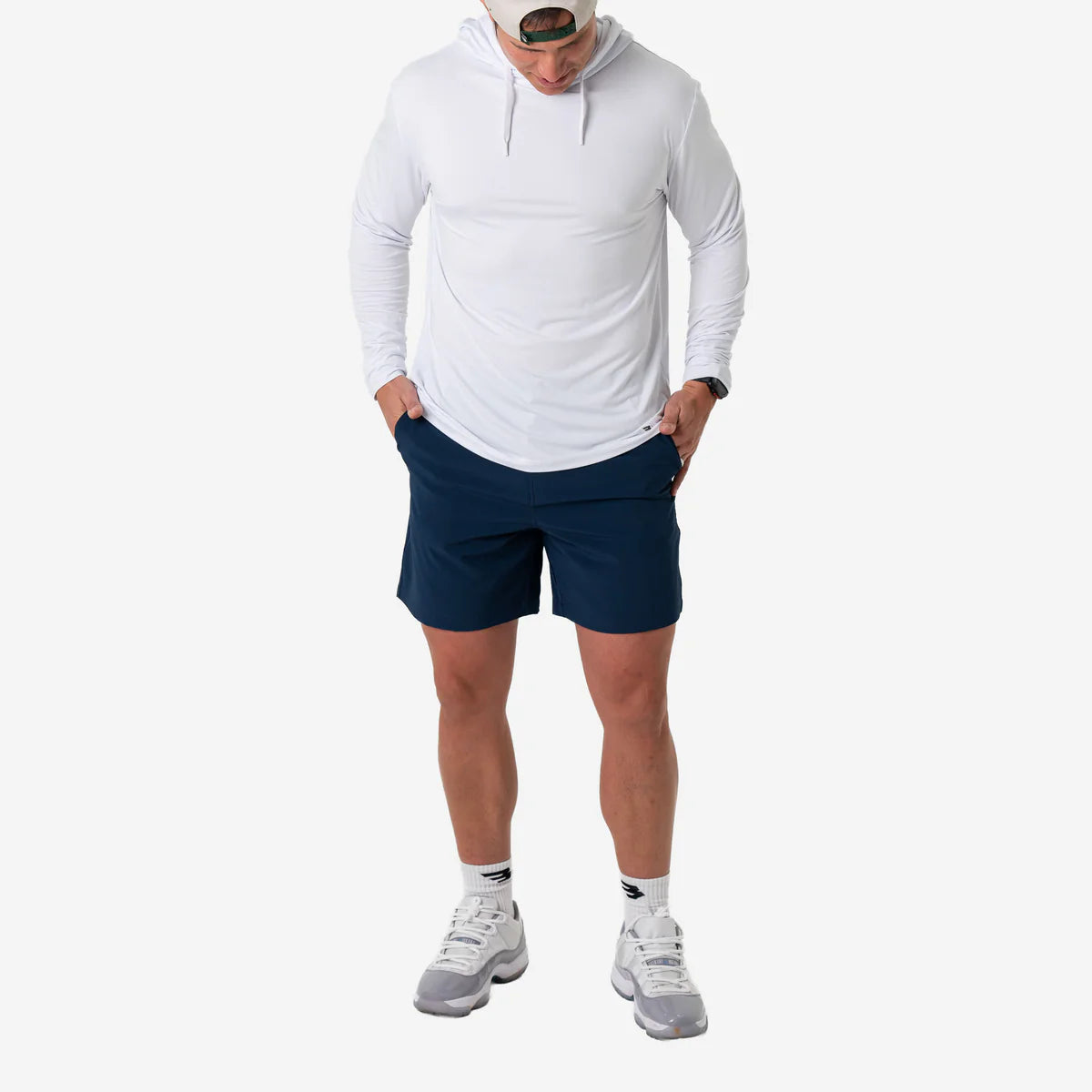 Burlebo | Everyday Shorts in Navy with Mayan Pocket