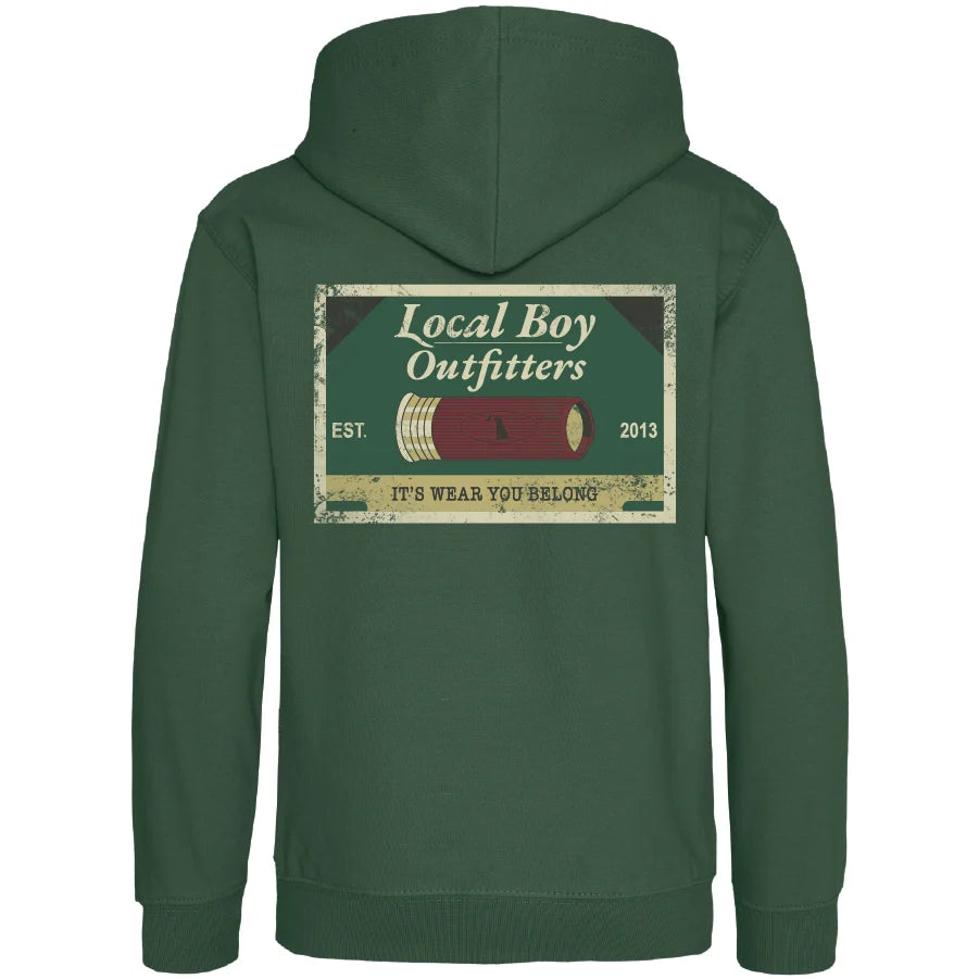 Local Boy | Brushwood Ammo Patch Hoodie in Bottle Green