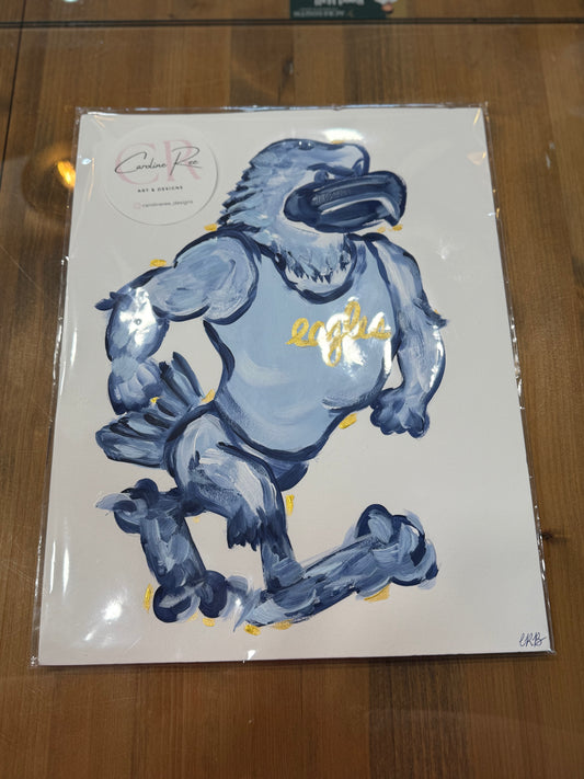 Caroline Barksdale Original Painting - Blue Eagle