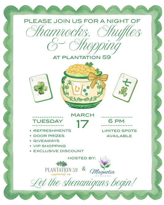 Shamrocks, Shuffles + Shopping Event at P59