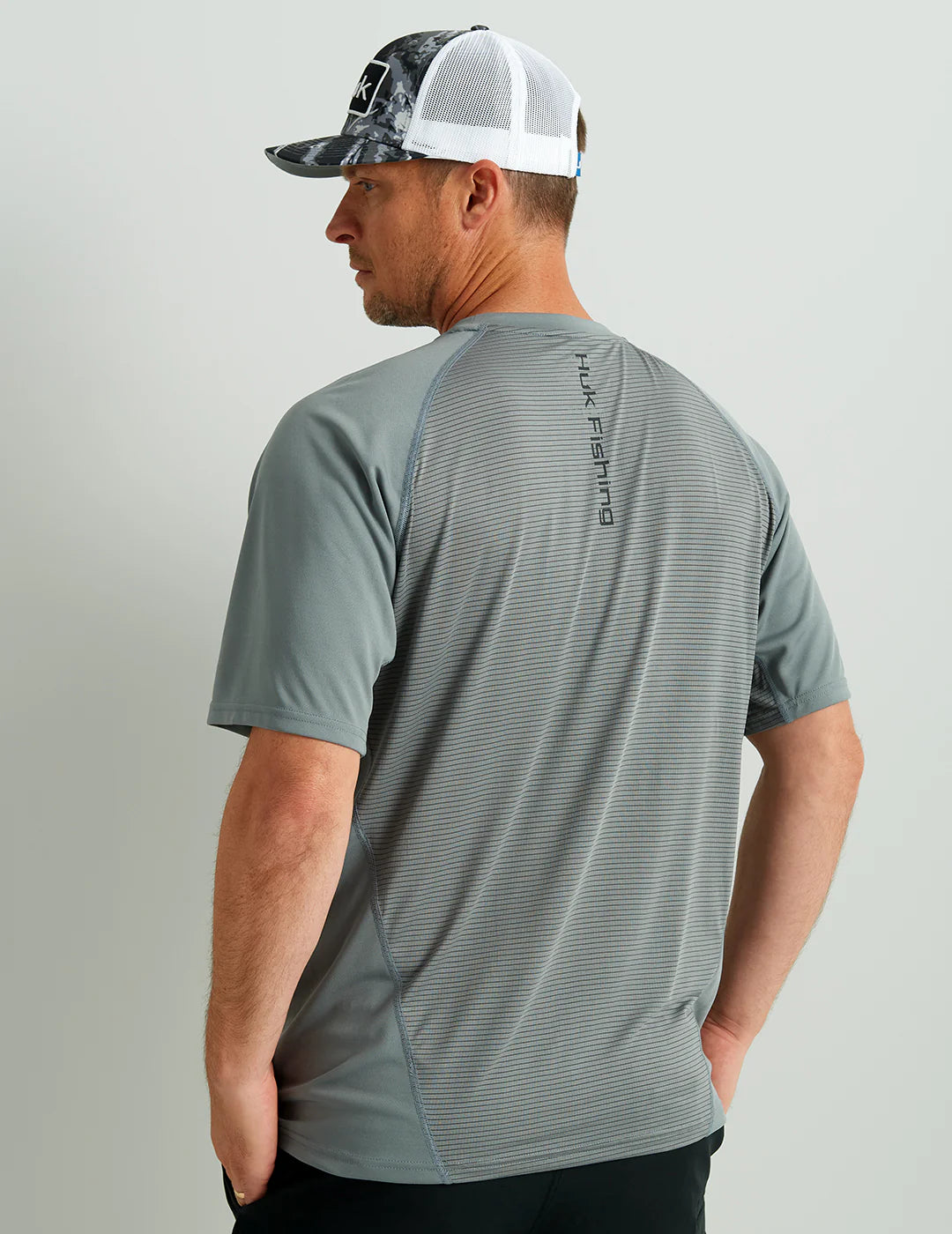 Huk Icon Short Sleeve Performance Crew in Night Owl
