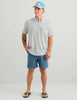 Huk Tide Point Short Sleeve Shirt in Seagull