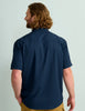 Huk Tide Point Short Sleeve Button-Down in Naval Academy