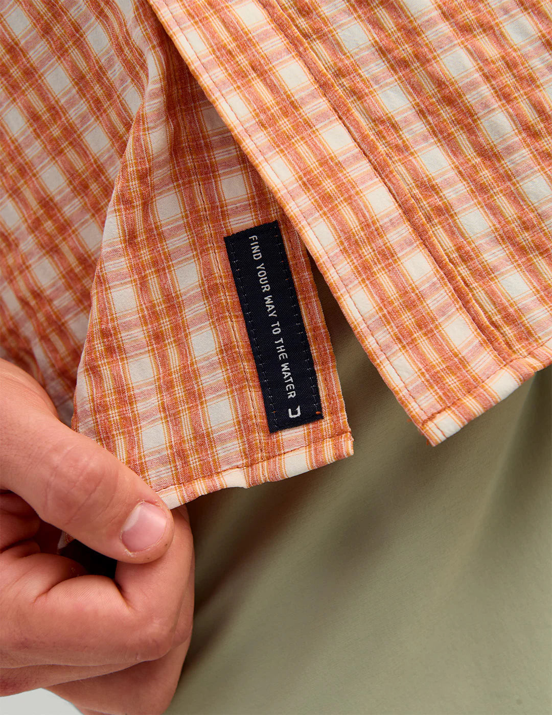 Huk Chatham Plaid Short Sleeve Shirt in Rockfish