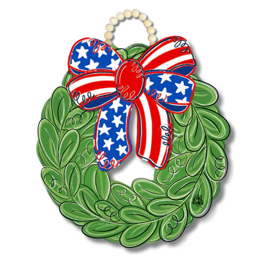 Patriotic Bow Wreath