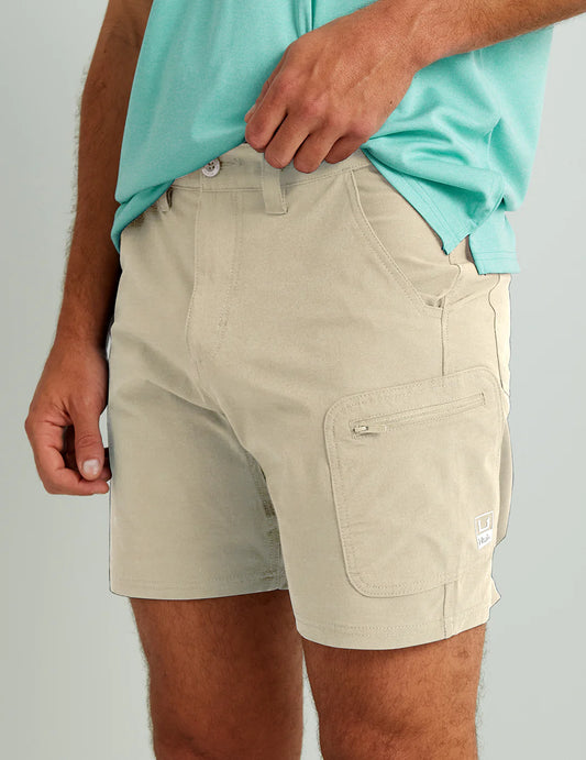 Huk Next Level 7-inch Short in Khaki