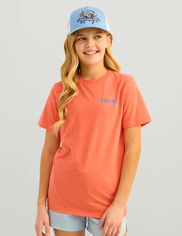 Kids KC Huk Fill Tee in Fresh Salmon