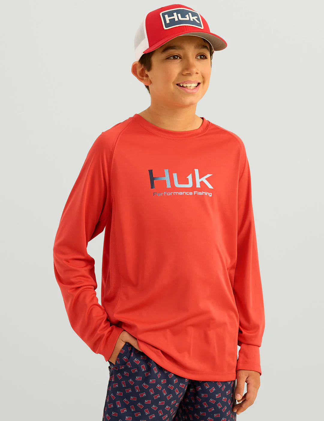 Huk Kids Pursuit Performance Crew in Channel Marker