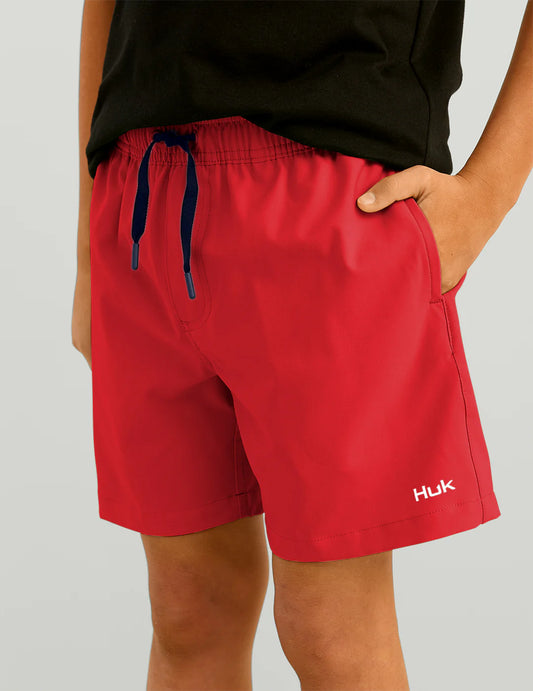 Kids Pursuit Volley Swim Short in Channel Marker