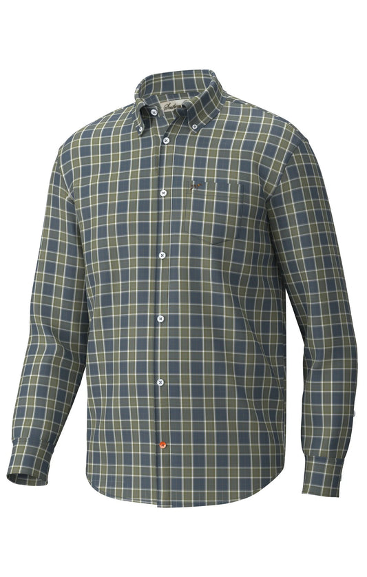 Southern Point | Hadley Stretch Button Down in Edison Plaid