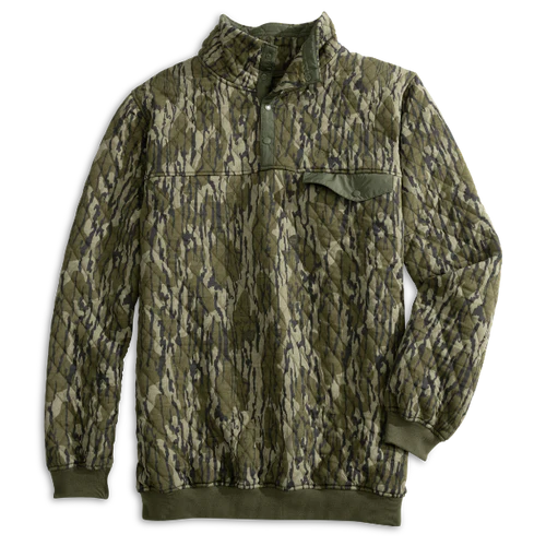 Heybo Hermitage Quarter-Snap Pullover in Mossy Oak Bottomland Camo
