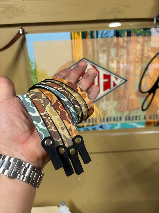 Golden Leather Co. Leatherette Camo Sunglass Strap