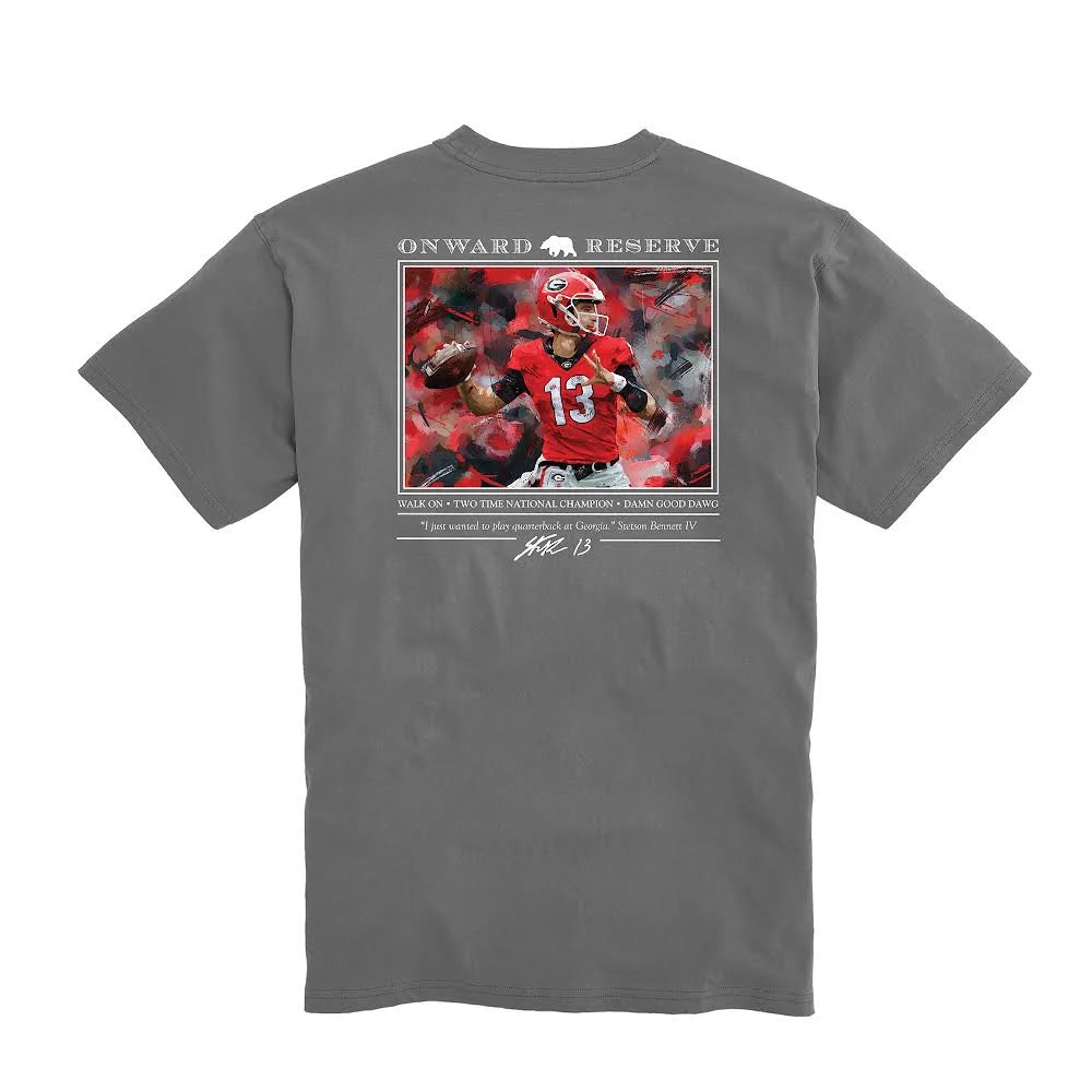 Onward Reserve | UGA Stetson Bennett Tee in Granite