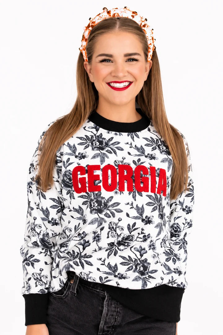 Brianna Cannon | Georgia Floral Toile Sweatshirt