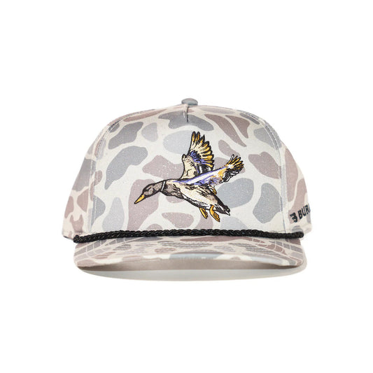 Burlebo Hat - Diving Mallard in Classic Deer Camo