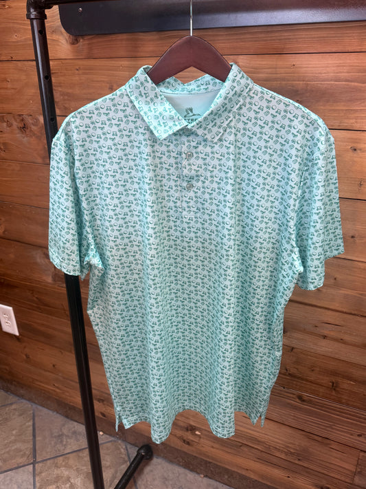 Knotted Pine | Fairway Polo in Mint