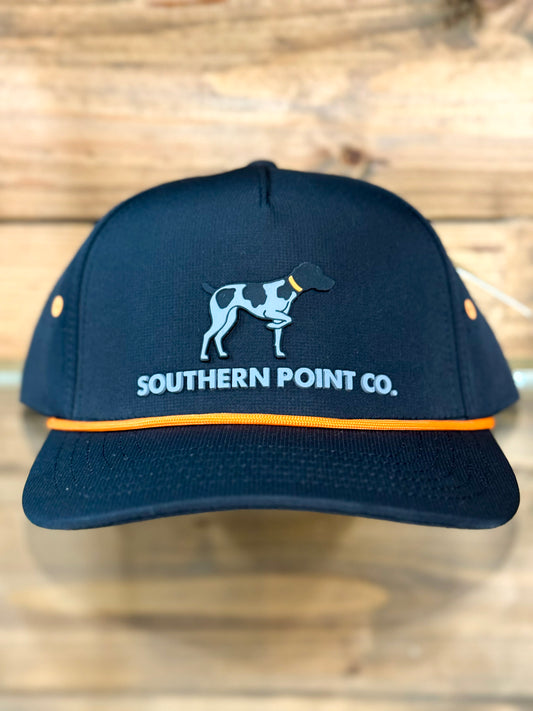 Southern Point Performance Hat in Black