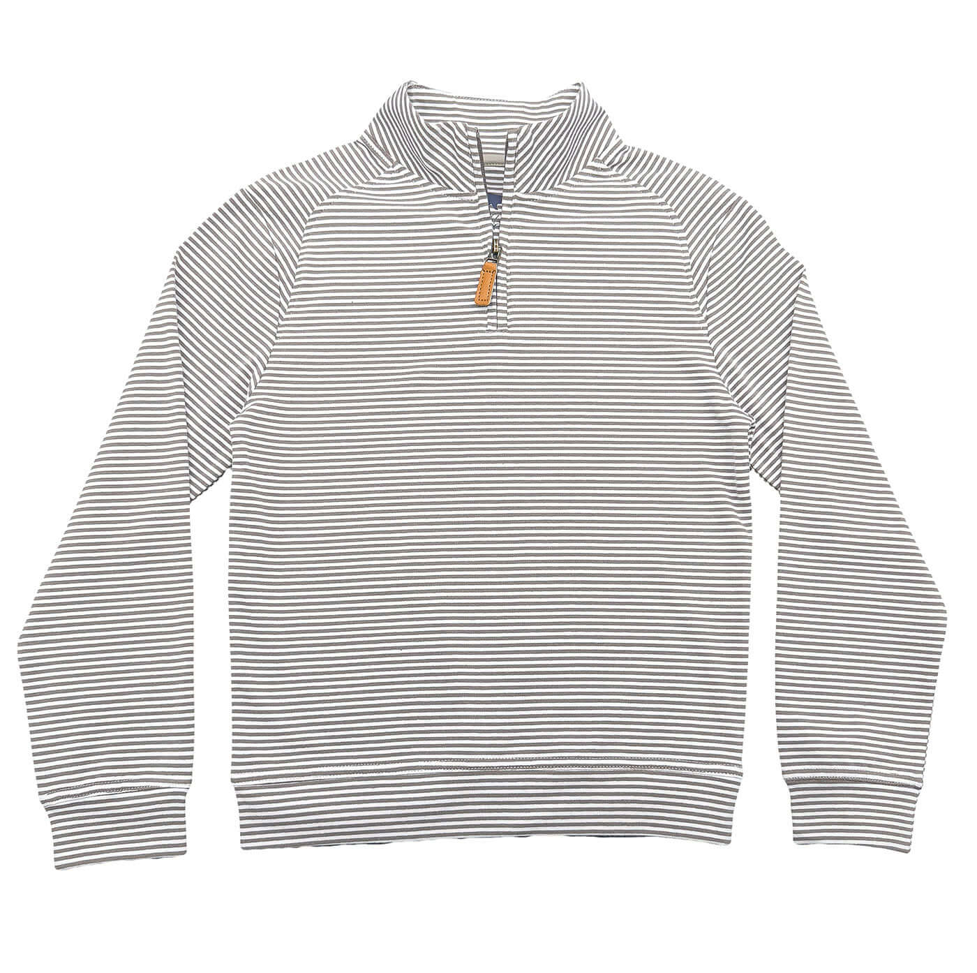 SBC Collins Boys Quarter Zip Khaki Stripe