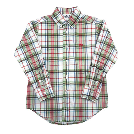 SBC Carter Oxford Boys Shirt Creme Plaid