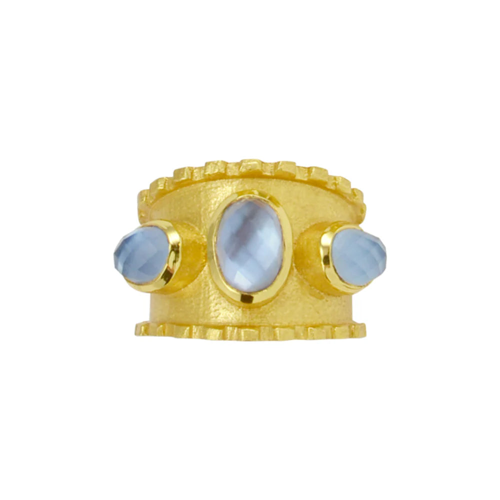 Betty Carré | Medaglia 3 Oval Stone Ring