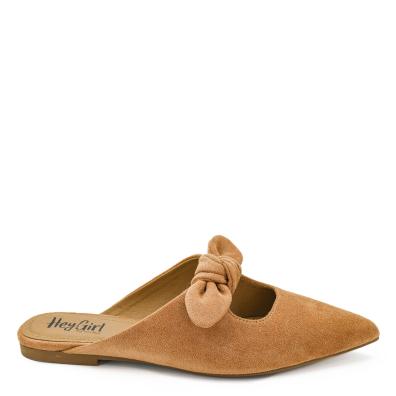Corkys Knotty But Nice Mules in Camel Suede