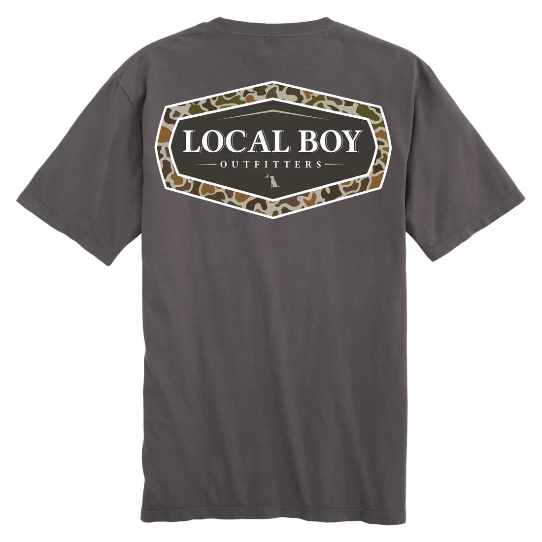 Local Boy | Vintage Emblem T-Shirt in Gray