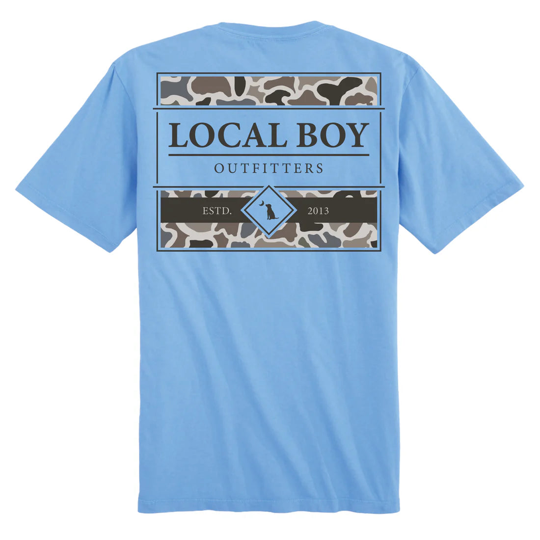 Local Boy | Youth LCF Framed Fill T-Shirt in Washed Denim