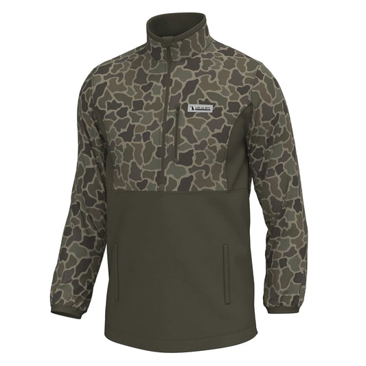 Local Boy | Fielder 2.0 1/4 Zip Pullover in Brush Camo