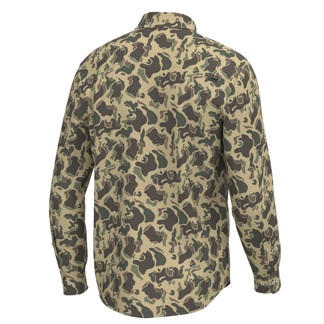 Local Boy | Camo Button Up in Retro Camo