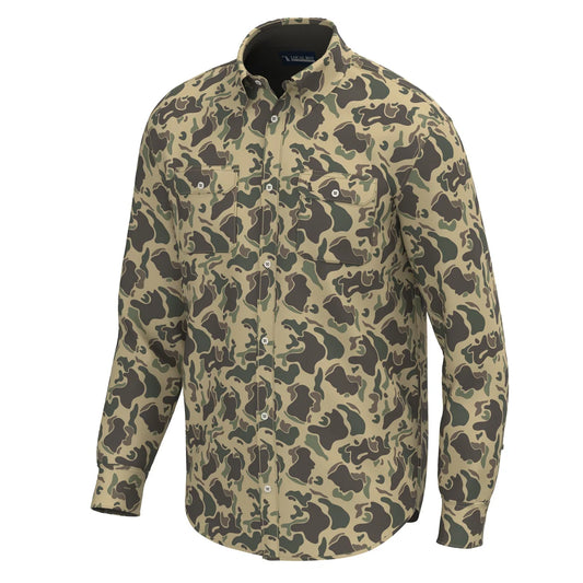Local Boy | Camo Button Up in Retro Camo