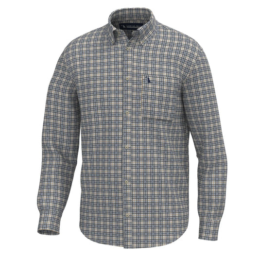 Local Boy | Faulk Dress Shirt in Slate / Rust / Navy
