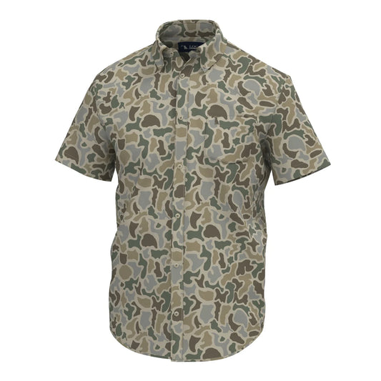 Local Boy | Lowcountry SS Button Down in Localflage Sand