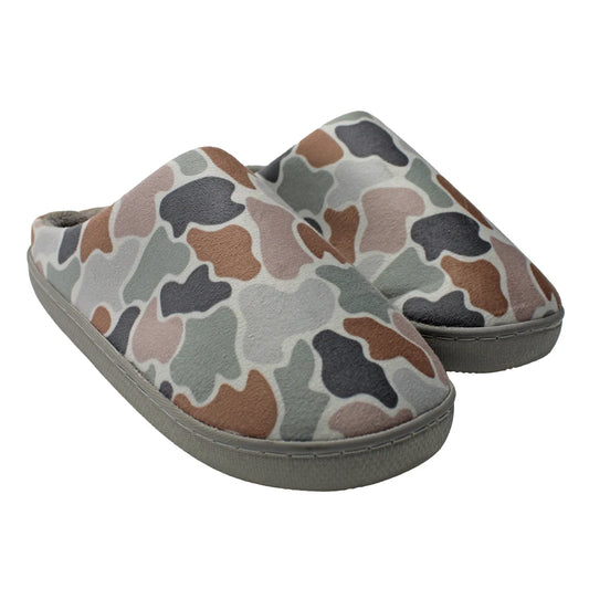 Local Girl | Slippers in Forest Camo Flora