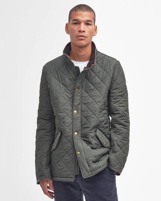 Barbour | Powell Quilted Jacket in Sage