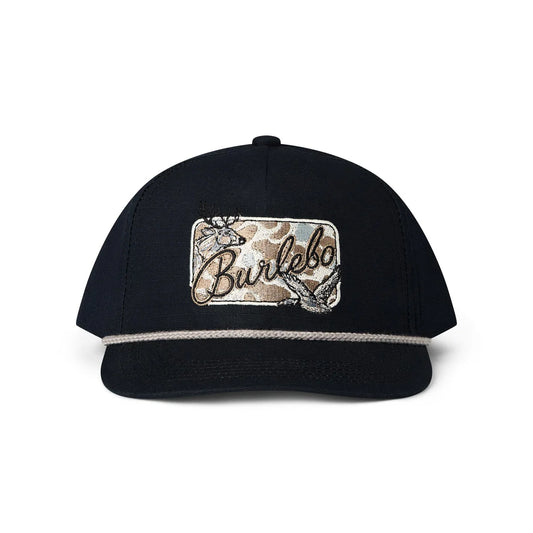 Burlebo Hat - Camo Patch in Black