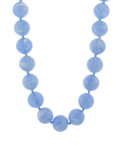 Rebecca Beaded Necklace in Light Blue